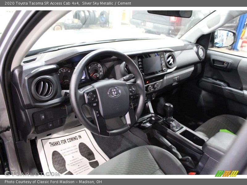 Silver Sky Metallic / Cement 2020 Toyota Tacoma SR Access Cab 4x4