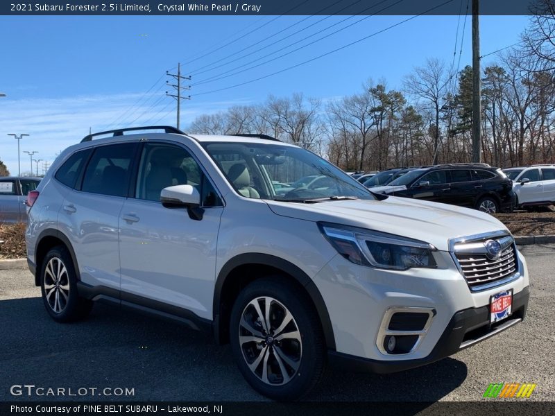Crystal White Pearl / Gray 2021 Subaru Forester 2.5i Limited