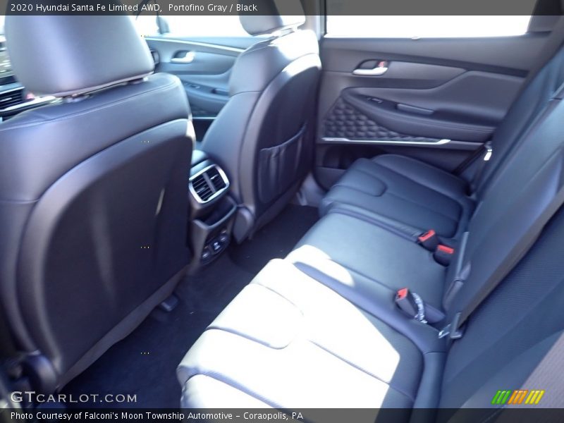 Portofino Gray / Black 2020 Hyundai Santa Fe Limited AWD