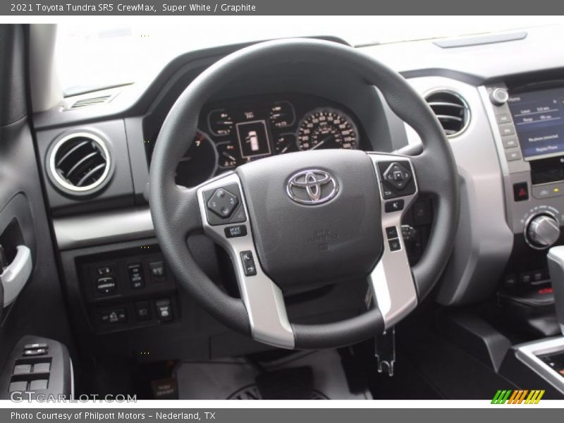 Super White / Graphite 2021 Toyota Tundra SR5 CrewMax
