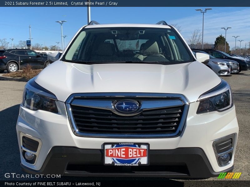 Crystal White Pearl / Gray 2021 Subaru Forester 2.5i Limited