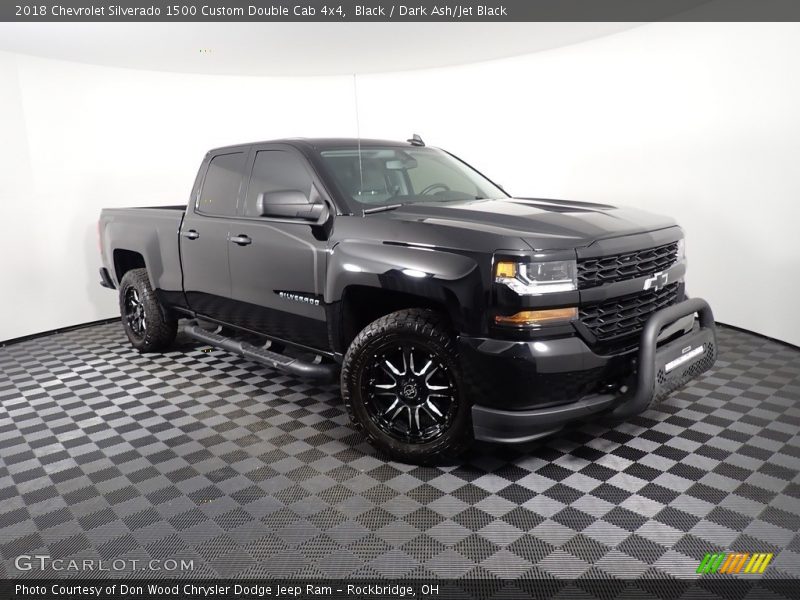 Black / Dark Ash/Jet Black 2018 Chevrolet Silverado 1500 Custom Double Cab 4x4