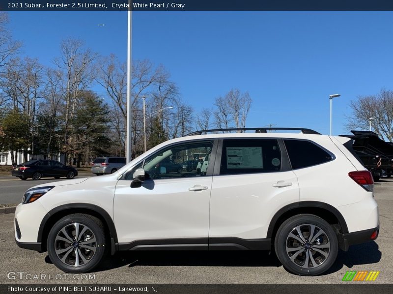Crystal White Pearl / Gray 2021 Subaru Forester 2.5i Limited
