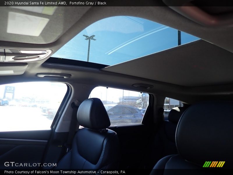 Portofino Gray / Black 2020 Hyundai Santa Fe Limited AWD