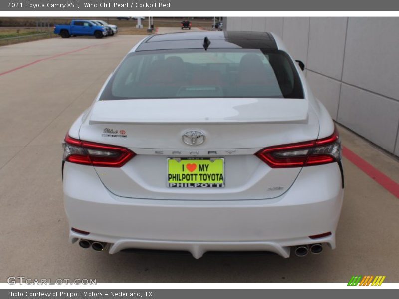Wind Chill Pearl / Cockpit Red 2021 Toyota Camry XSE