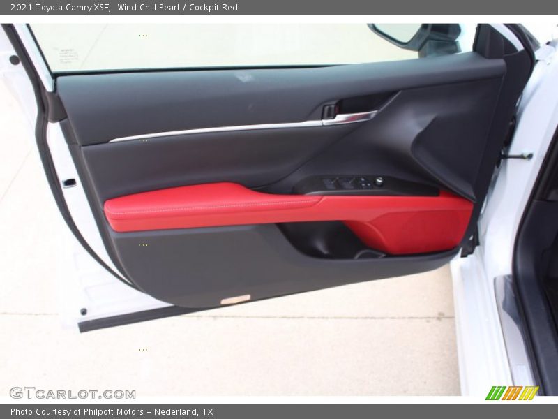 Wind Chill Pearl / Cockpit Red 2021 Toyota Camry XSE