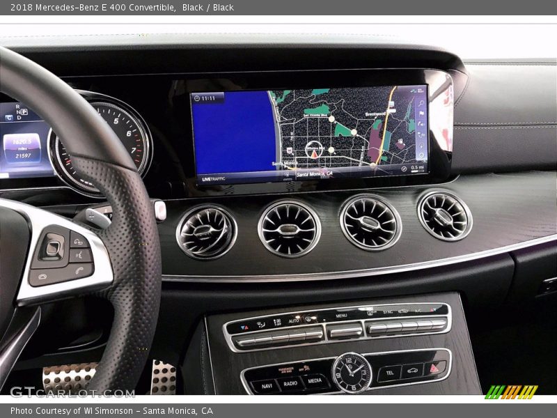 Black / Black 2018 Mercedes-Benz E 400 Convertible