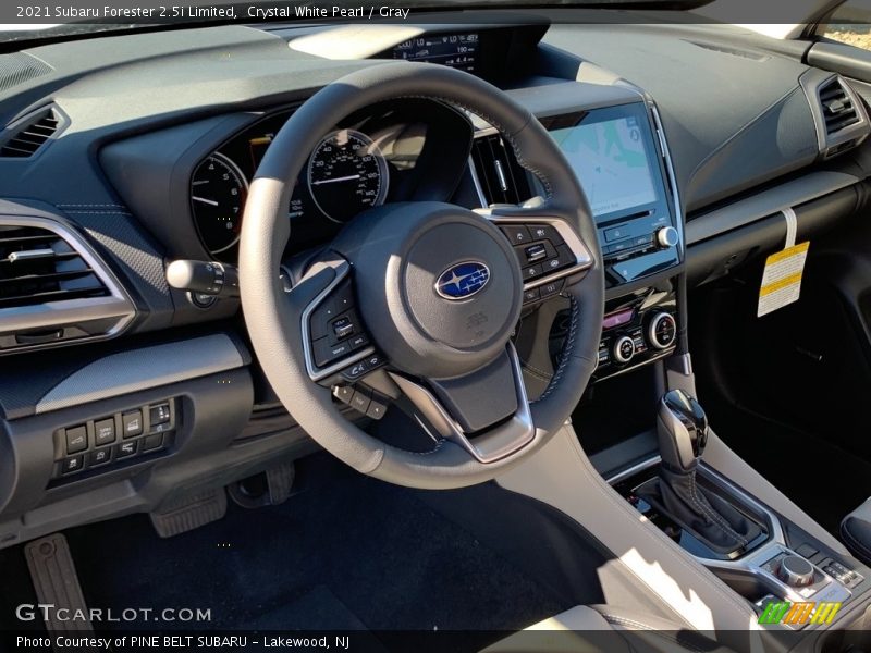Crystal White Pearl / Gray 2021 Subaru Forester 2.5i Limited