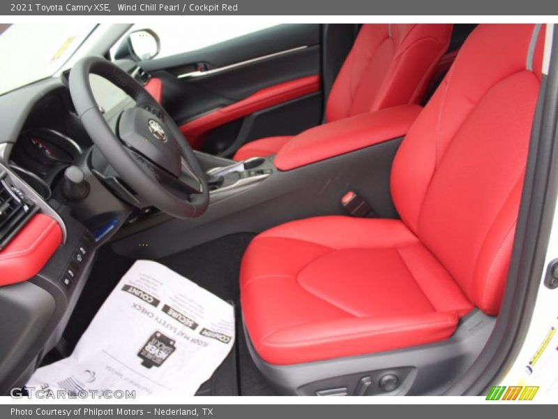 Wind Chill Pearl / Cockpit Red 2021 Toyota Camry XSE