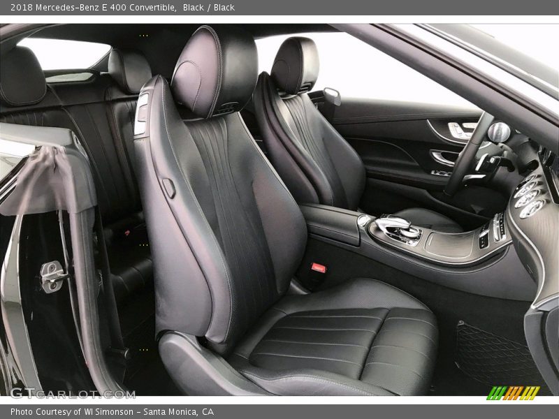 Black / Black 2018 Mercedes-Benz E 400 Convertible