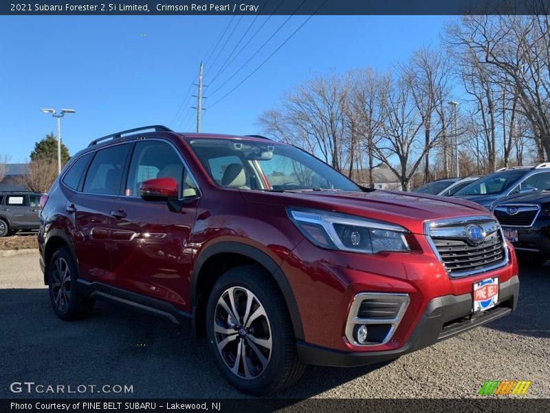 Crimson Red Pearl / Gray 2021 Subaru Forester 2.5i Limited