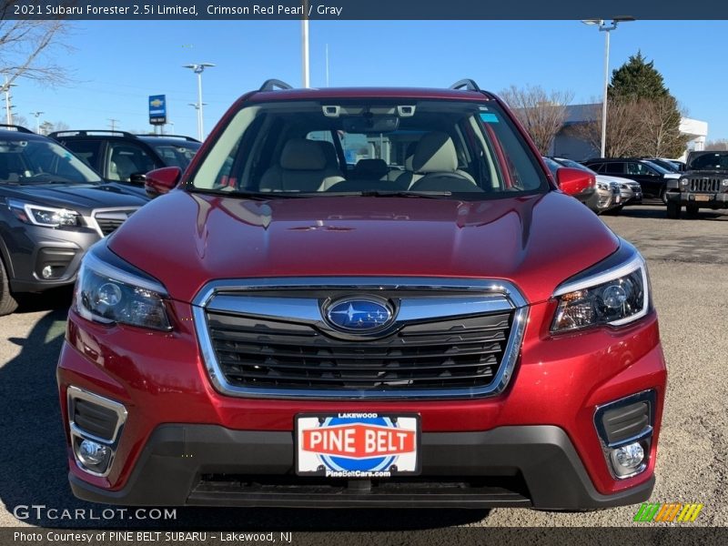 Crimson Red Pearl / Gray 2021 Subaru Forester 2.5i Limited