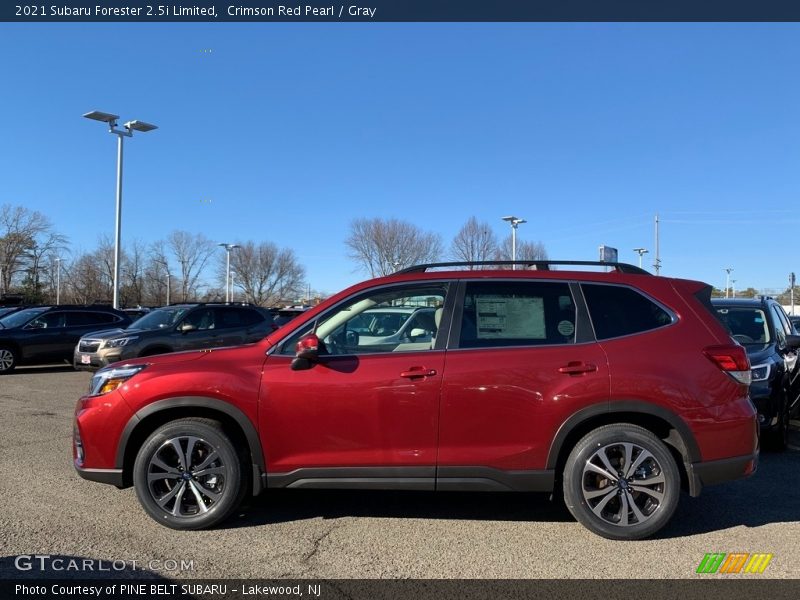Crimson Red Pearl / Gray 2021 Subaru Forester 2.5i Limited