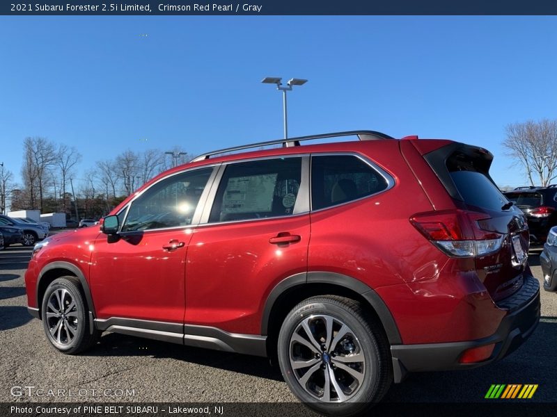 Crimson Red Pearl / Gray 2021 Subaru Forester 2.5i Limited
