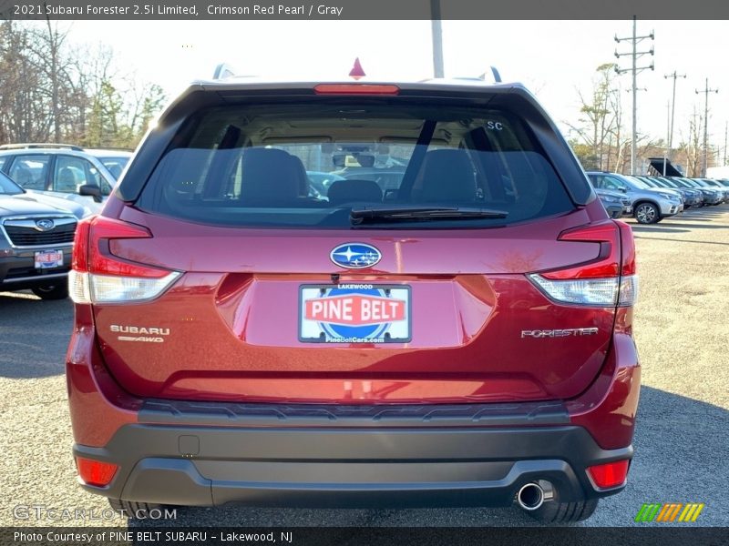 Crimson Red Pearl / Gray 2021 Subaru Forester 2.5i Limited