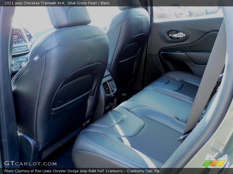 Olive Green Pearl / Black 2021 Jeep Cherokee Traihawk 4x4