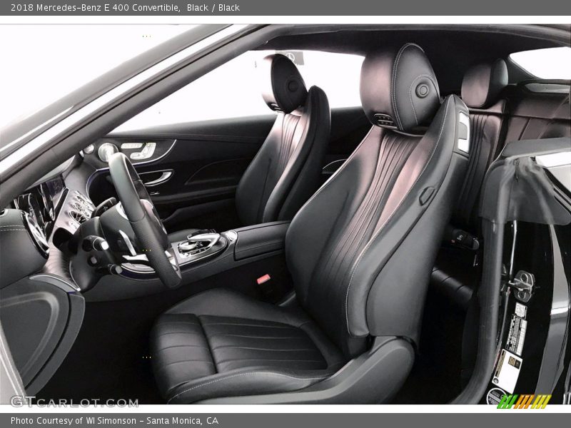 Black / Black 2018 Mercedes-Benz E 400 Convertible