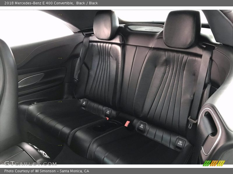 Black / Black 2018 Mercedes-Benz E 400 Convertible