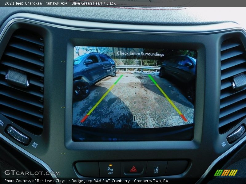 Olive Green Pearl / Black 2021 Jeep Cherokee Traihawk 4x4