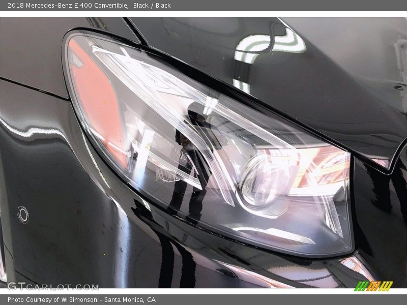 Black / Black 2018 Mercedes-Benz E 400 Convertible