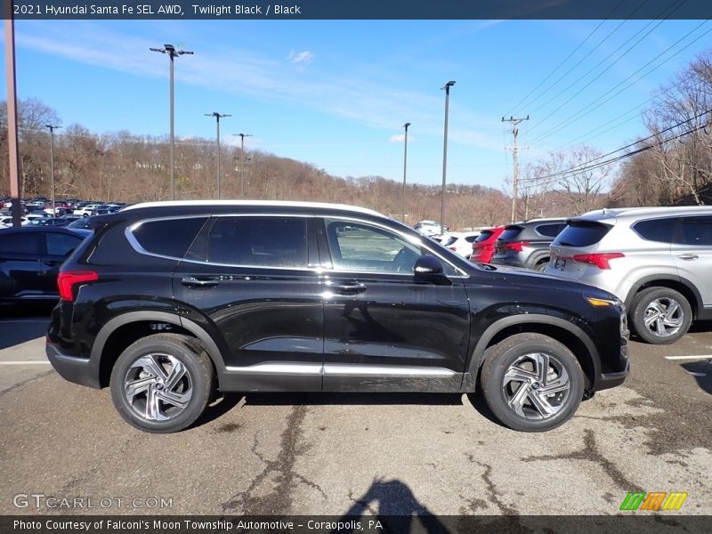 Twilight Black / Black 2021 Hyundai Santa Fe SEL AWD