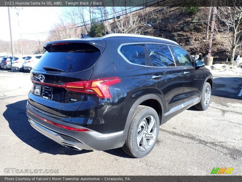 Twilight Black / Black 2021 Hyundai Santa Fe SEL AWD