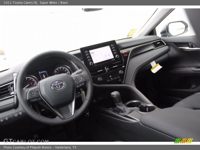 Super White / Black 2021 Toyota Camry SE