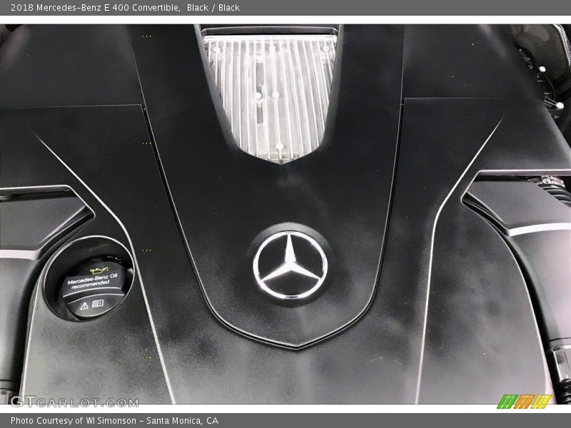 Black / Black 2018 Mercedes-Benz E 400 Convertible