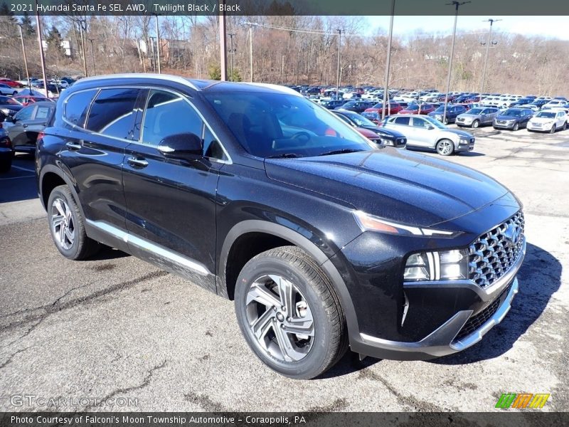Twilight Black / Black 2021 Hyundai Santa Fe SEL AWD