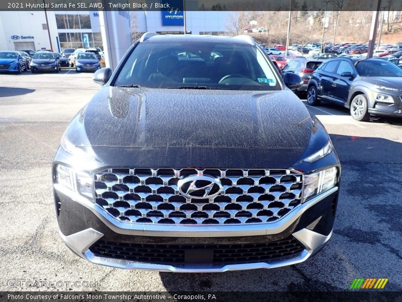 Twilight Black / Black 2021 Hyundai Santa Fe SEL AWD