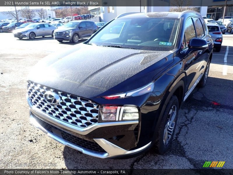 Twilight Black / Black 2021 Hyundai Santa Fe SEL AWD