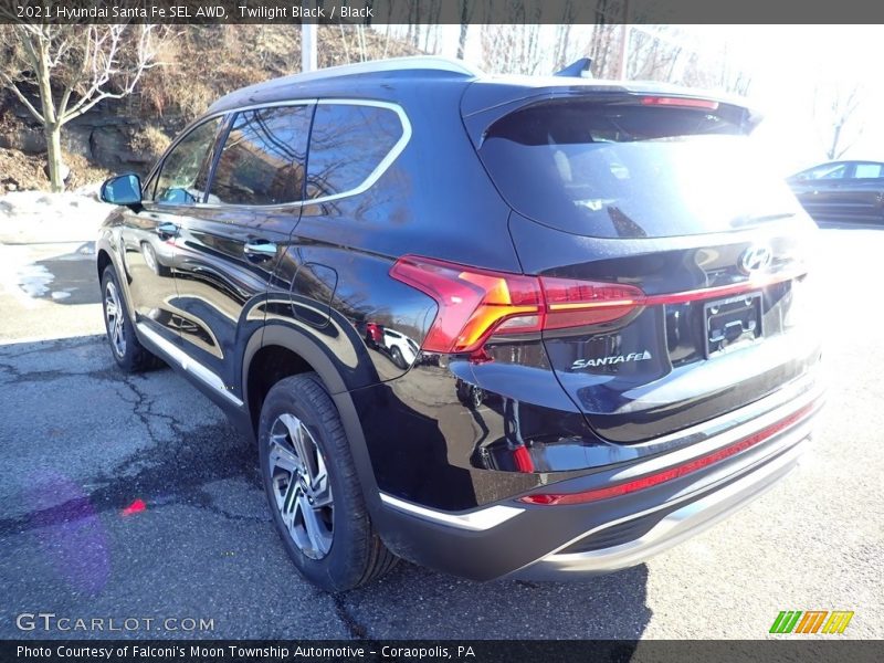 Twilight Black / Black 2021 Hyundai Santa Fe SEL AWD