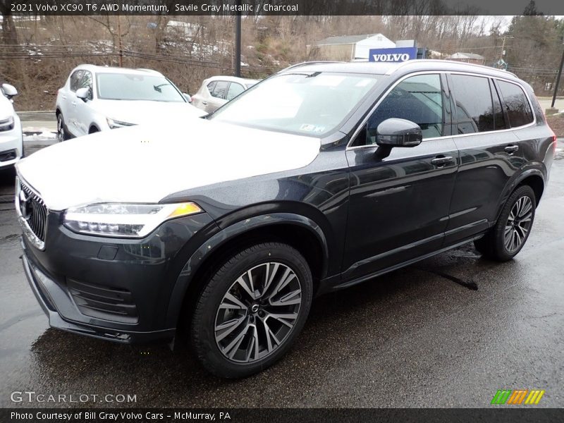 Savile Gray Metallic / Charcoal 2021 Volvo XC90 T6 AWD Momentum