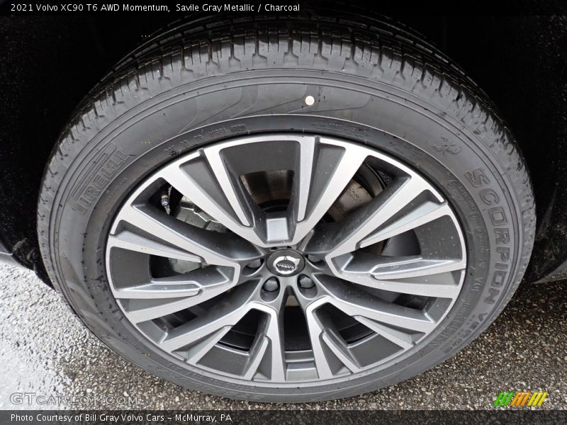Savile Gray Metallic / Charcoal 2021 Volvo XC90 T6 AWD Momentum