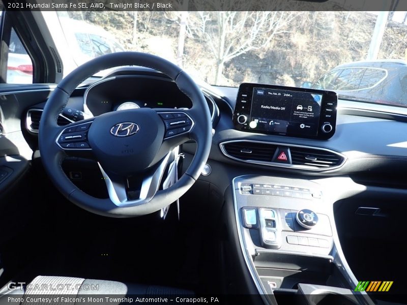Twilight Black / Black 2021 Hyundai Santa Fe SEL AWD