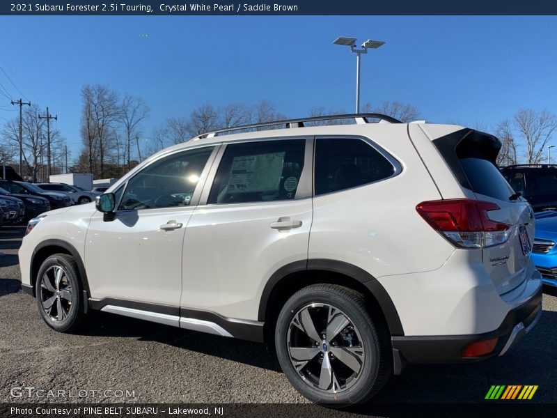 Crystal White Pearl / Saddle Brown 2021 Subaru Forester 2.5i Touring