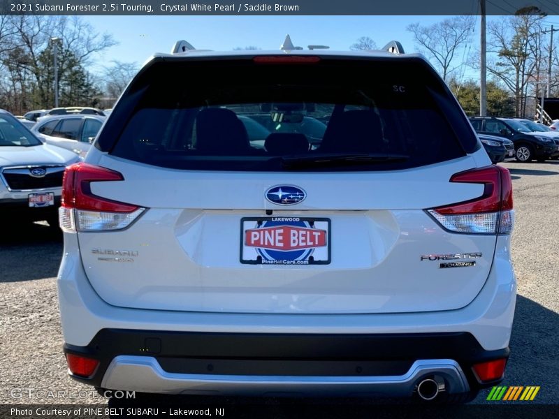Crystal White Pearl / Saddle Brown 2021 Subaru Forester 2.5i Touring