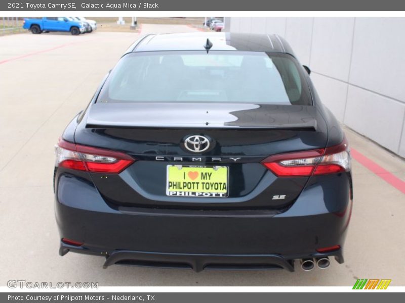 Galactic Aqua Mica / Black 2021 Toyota Camry SE