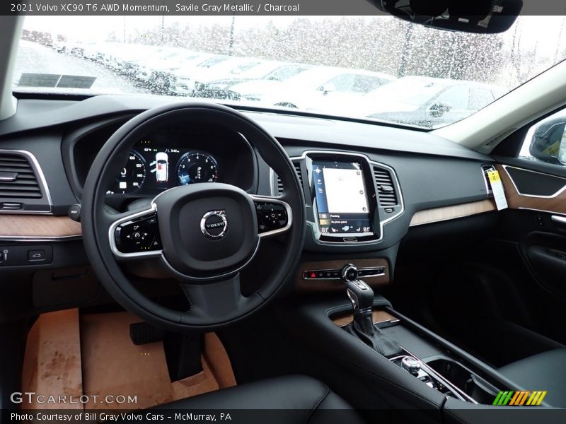 Front Seat of 2021 XC90 T6 AWD Momentum