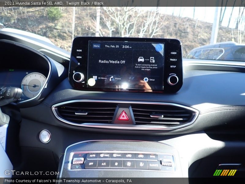 Twilight Black / Black 2021 Hyundai Santa Fe SEL AWD