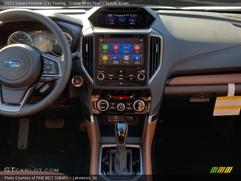 Crystal White Pearl / Saddle Brown 2021 Subaru Forester 2.5i Touring