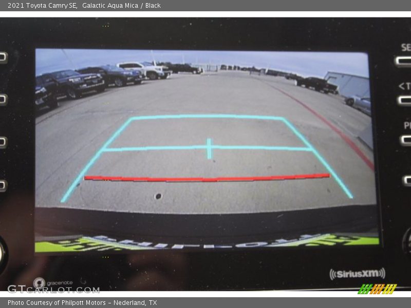 Galactic Aqua Mica / Black 2021 Toyota Camry SE