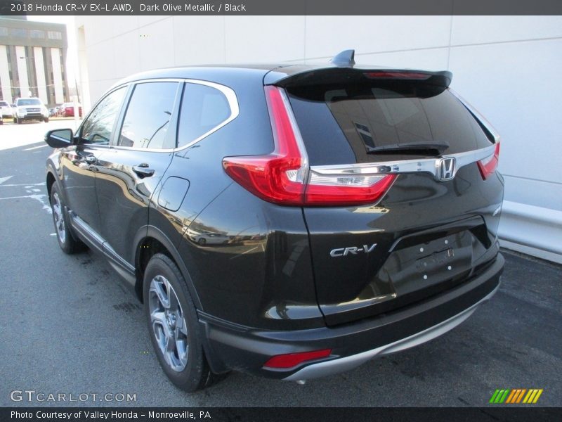 Dark Olive Metallic / Black 2018 Honda CR-V EX-L AWD