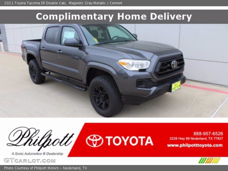 Magnetic Gray Metallic / Cement 2021 Toyota Tacoma SR Double Cab