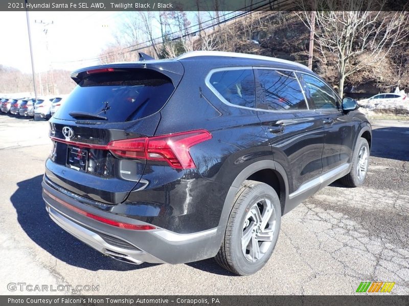 Twilight Black / Black 2021 Hyundai Santa Fe SEL AWD