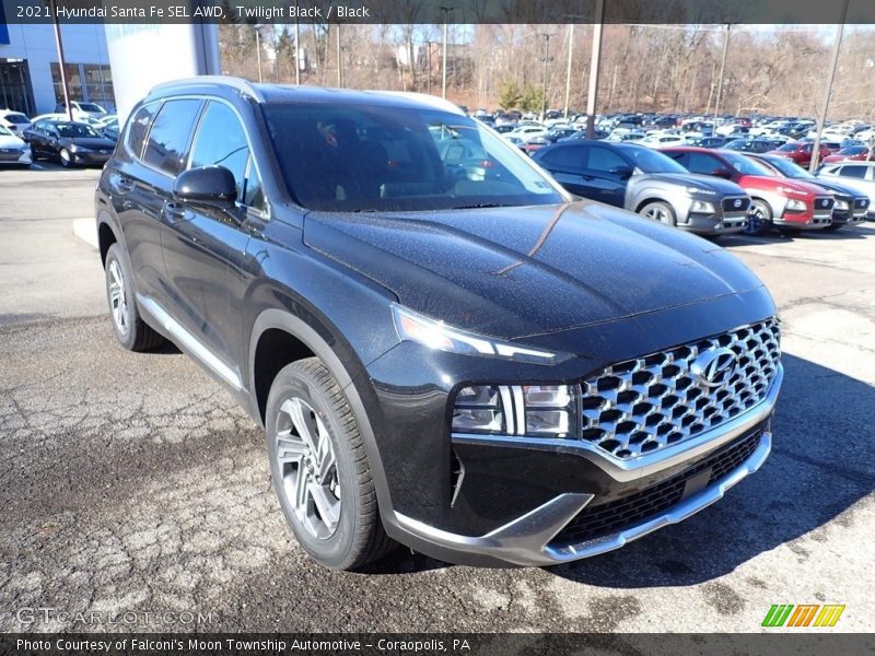Twilight Black / Black 2021 Hyundai Santa Fe SEL AWD