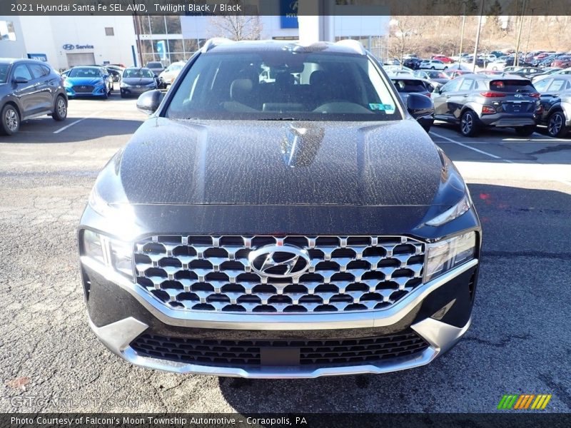 Twilight Black / Black 2021 Hyundai Santa Fe SEL AWD