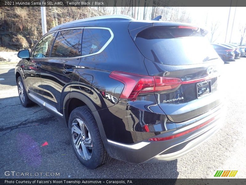 Twilight Black / Black 2021 Hyundai Santa Fe SEL AWD