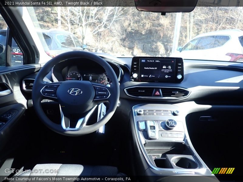 Twilight Black / Black 2021 Hyundai Santa Fe SEL AWD