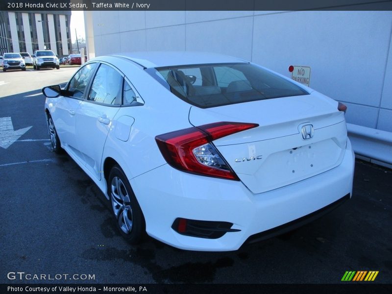 Taffeta White / Ivory 2018 Honda Civic LX Sedan